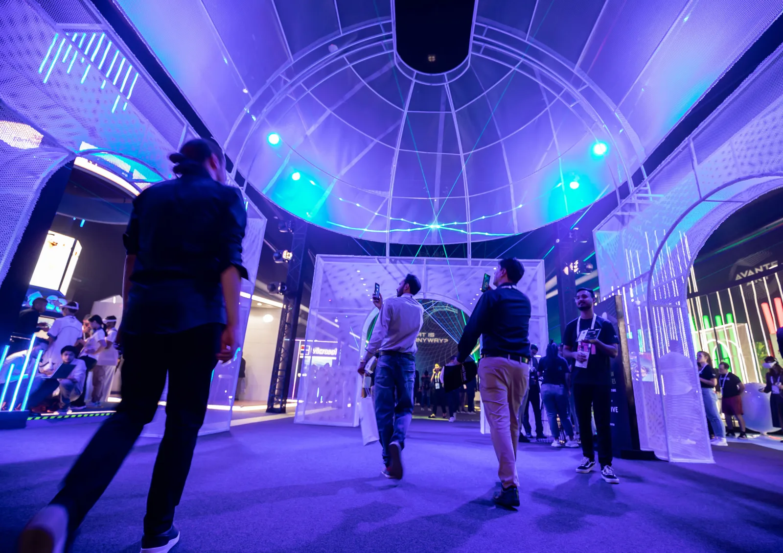 Visitors at a stand during GITEX Global 2022, Dubai World Trade Centre. Photo: Editorum01, CC BY-SA 4.0, via Wikimedia Commons.